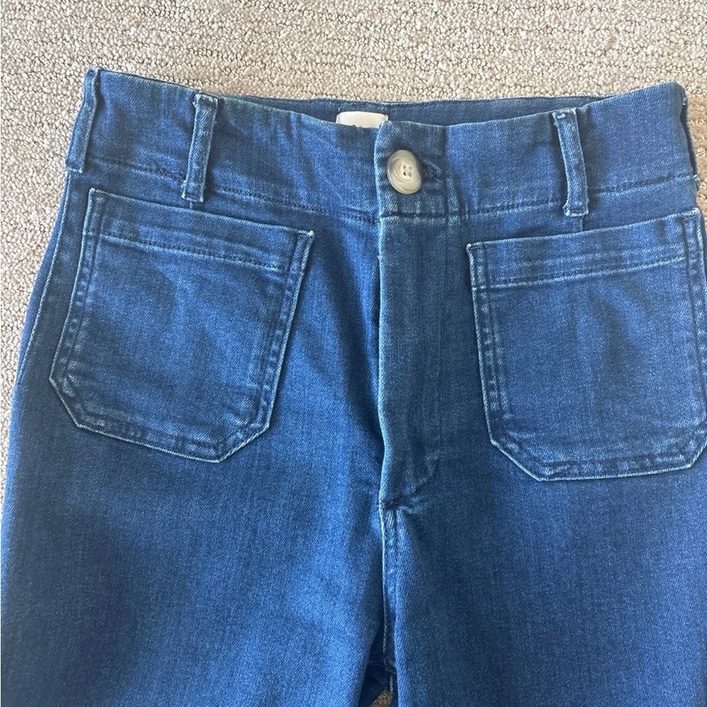 Maeve High-Rise Dark Blue Denim Jeans - Picture 4 of 6